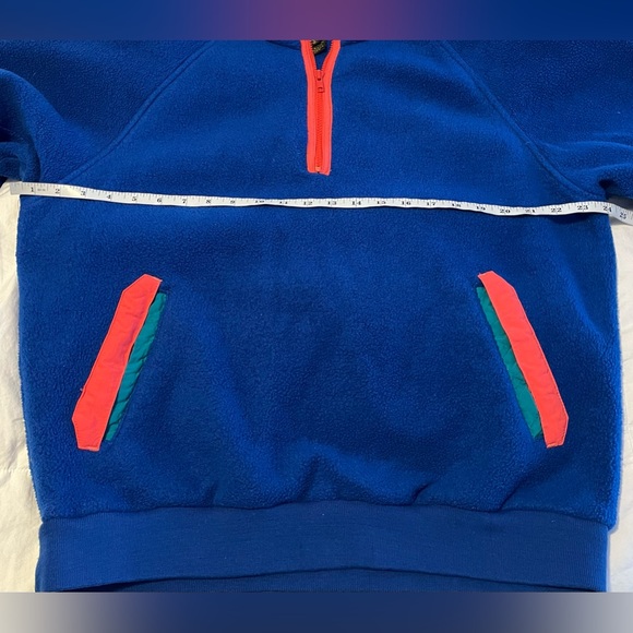 Eddie Bauer Vintage Blue Pullover Fleece Men’s Size Medium - Picture 7 of 10
